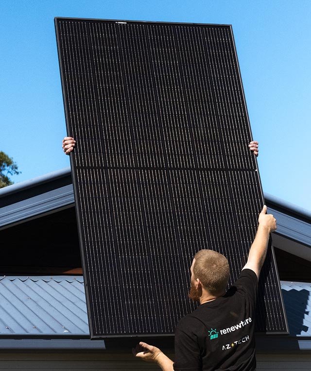 Solar panel installation